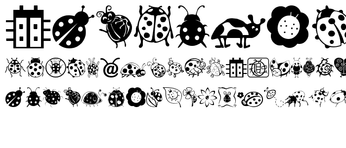Ladybug Dings font